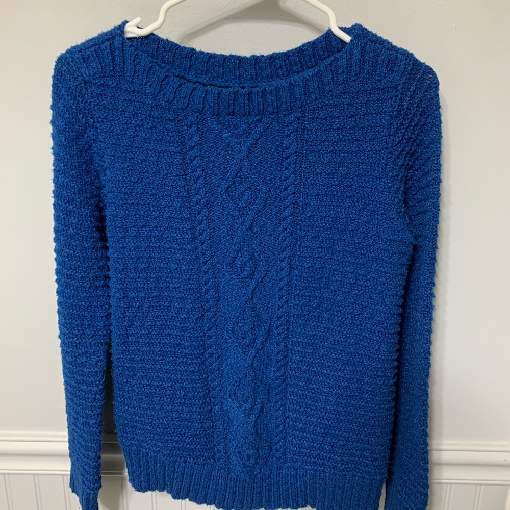 JONES NEW YORK BLUE KNIT SWEATER ❤️